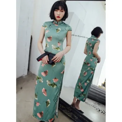 

2019 Modern Cheongsam Chinese qipao girl dress