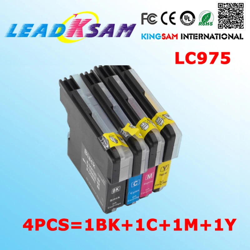 4 шт. картриджи для LC975 LC985 LC39 DCP J125 J315W J515W MFCJ265 | Компьютеры и офис