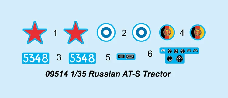 Труба 09514 1:35 СССР AT-S трактор+ ML20 Модель для сборки