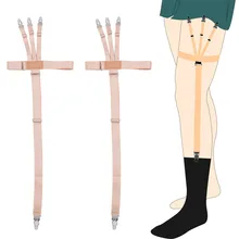 Деловой женский многофункциональный телесный цветной зажим для ног эластичная Модная рубашка подтяжки bretelles susporio