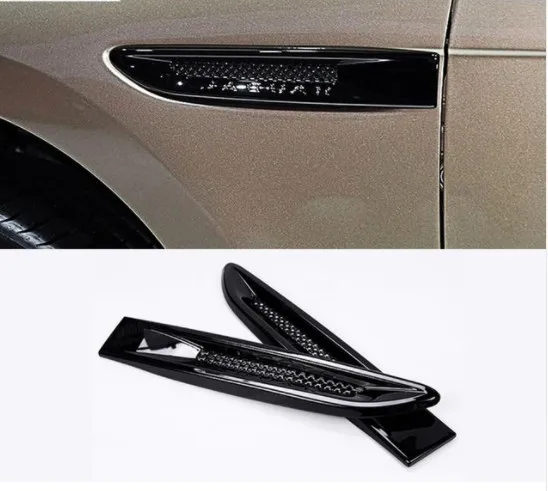 

2Pcs Car Front Fender Decoration Side Air Vent Outlet Cover Trim For Jaguar XE XF XFL F-Pace 2016 Accessories