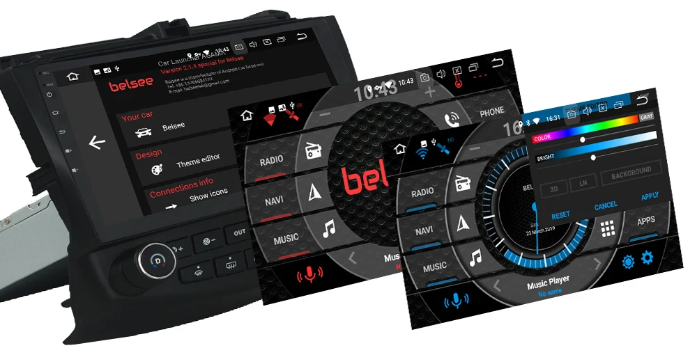 Clearance Belsee 10.1" Android 9.0 Car Stereo for Honda Accord 7th 2003-2007 Radio 4GB PX5 IPS Screen Head Unit Autoradio GPS Audio Player 3