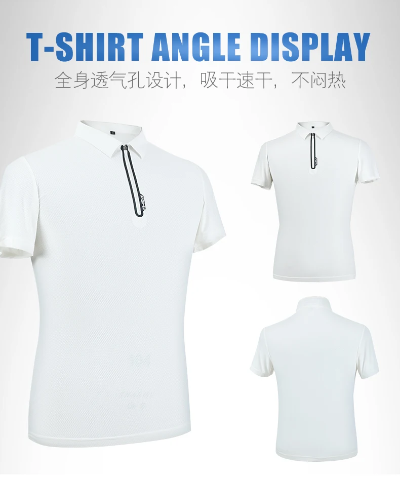 PGM Для мужчин лето поло рубашка Спортивная одежда Для Мужчин's футболка для гольфа из дышащего материала для игры в гольф короткий рукав одежда быстросохнущая