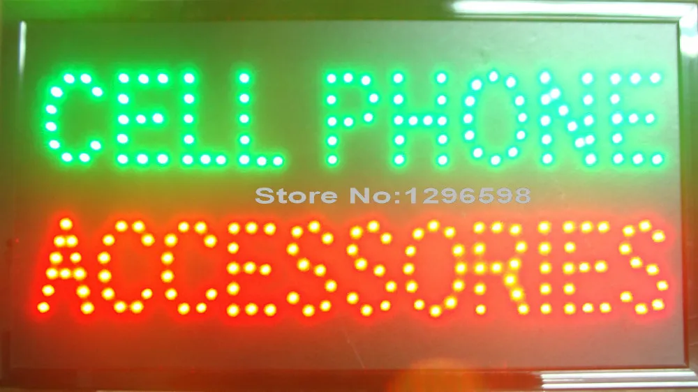 

CHENXI direct sale led cell phone accessoriescustom sign 10*19 inch semi-outdoor ultra bright advertising running signage