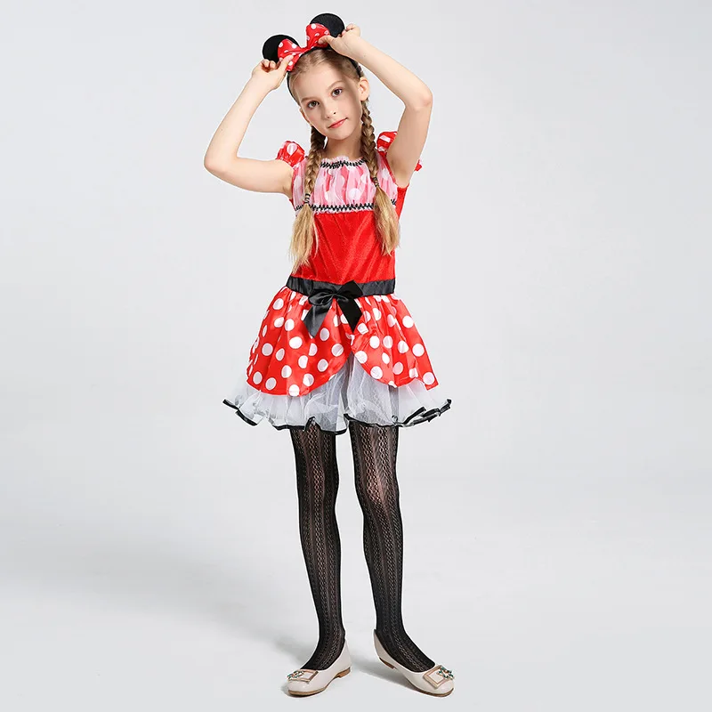 

Girls Kid Cute Minnie Mouse Fancy Dress Costume