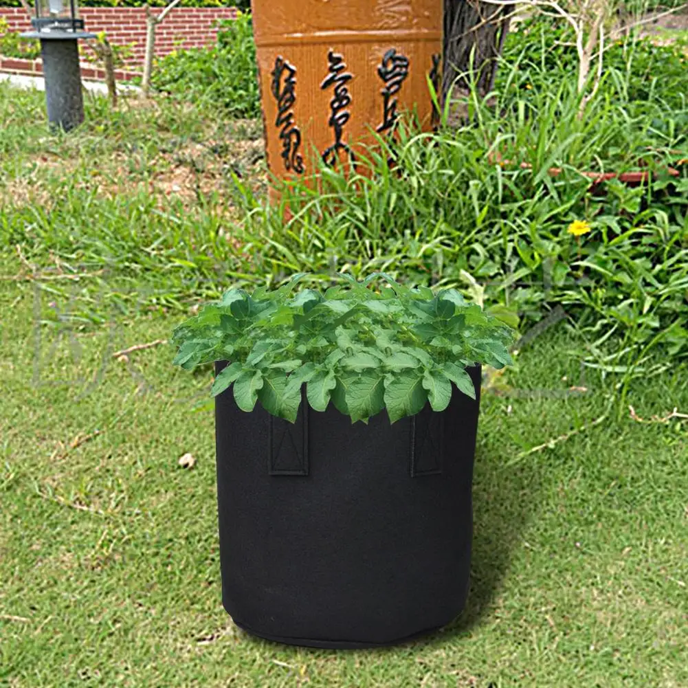 5 шт черный или зеленый дерево посадки сумки Прочный Зеленый детский мешок для рассады нетканый материал дышащий питание цветочный горшок