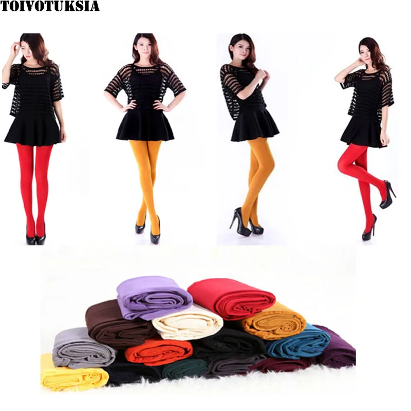 

4406 Wholesale 80D Sexy Stockings Candy Colors for Medias Women with Colorful Options