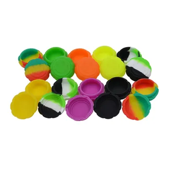 

5pcs 6ml Pumpkin Bho Non stick silicone wax container Dab butane slick oil jar