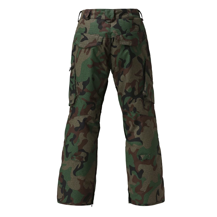 Gsou nieve invierno snowboard pantalones hombres camuflaje pantalones de esquí hombres esquí pantalones esqui impermeable