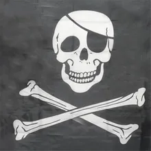 Огромный 3x5FT череп со скрещенными костями пиратские флаги кольца крепления украшения безопасности и выживания Z0813