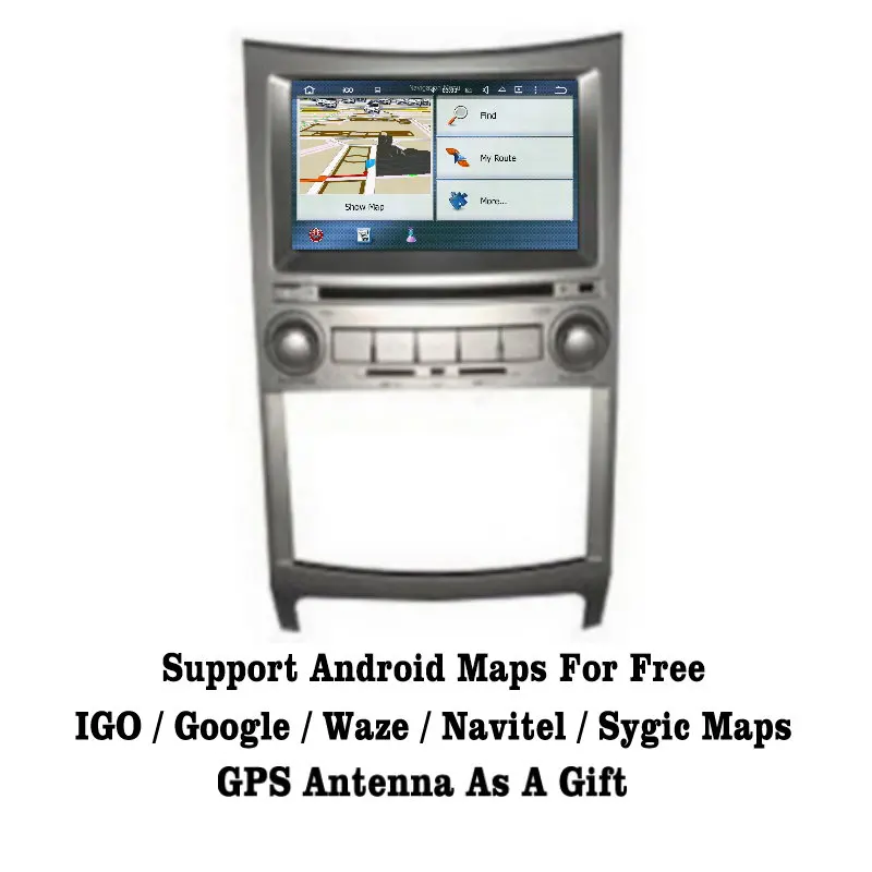 Discount Android 7.1 2G RAM For Hyundai Veracruz/iX55 Car Radio Audio Video Multimedia DVD Player WIFI DVR GPS Navi Navigation 3