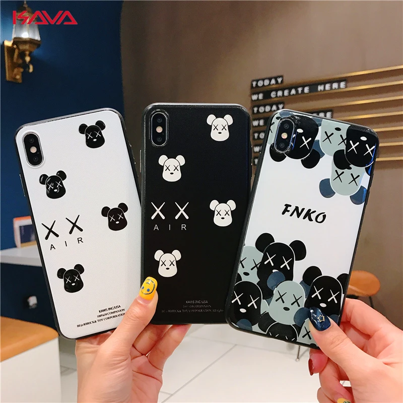 Kaws Bear XX FNKO высококачественный мягкий чехол для телефона iPhone 6 s 6plus 7 plus 8 X 10 XR XS MAX