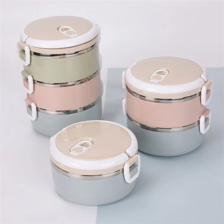 1/2/3 Layers Portable Lunch Box 304 Stainless Steel Lunch Boxes Tableware Bento Box for Kids Leak-Proof Thermos Food Container