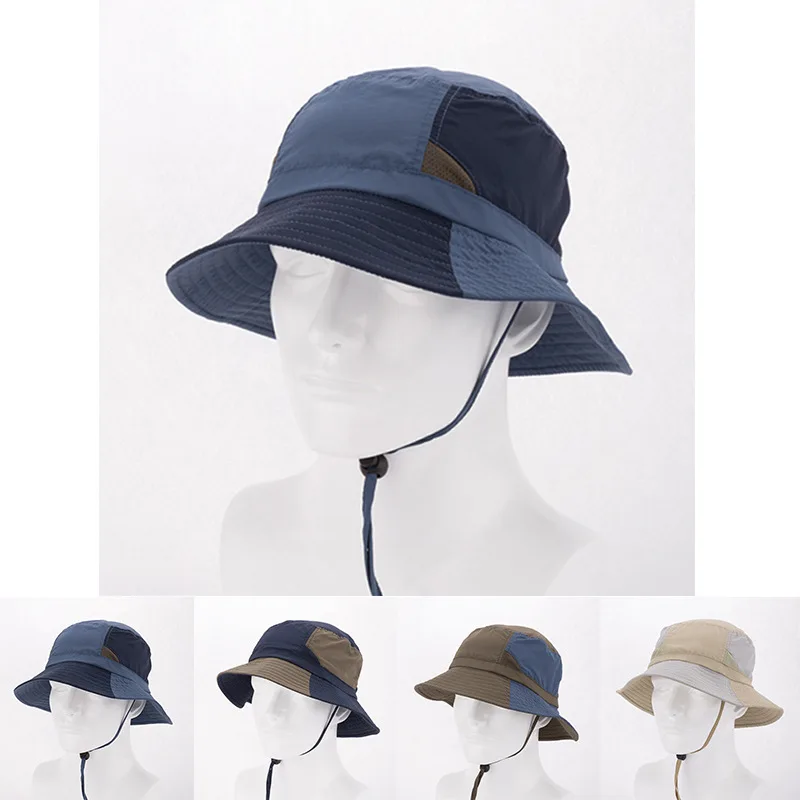 2017 Fashion Summer Outdoors Fisherman floppy Mens panama Hat Sunscreen