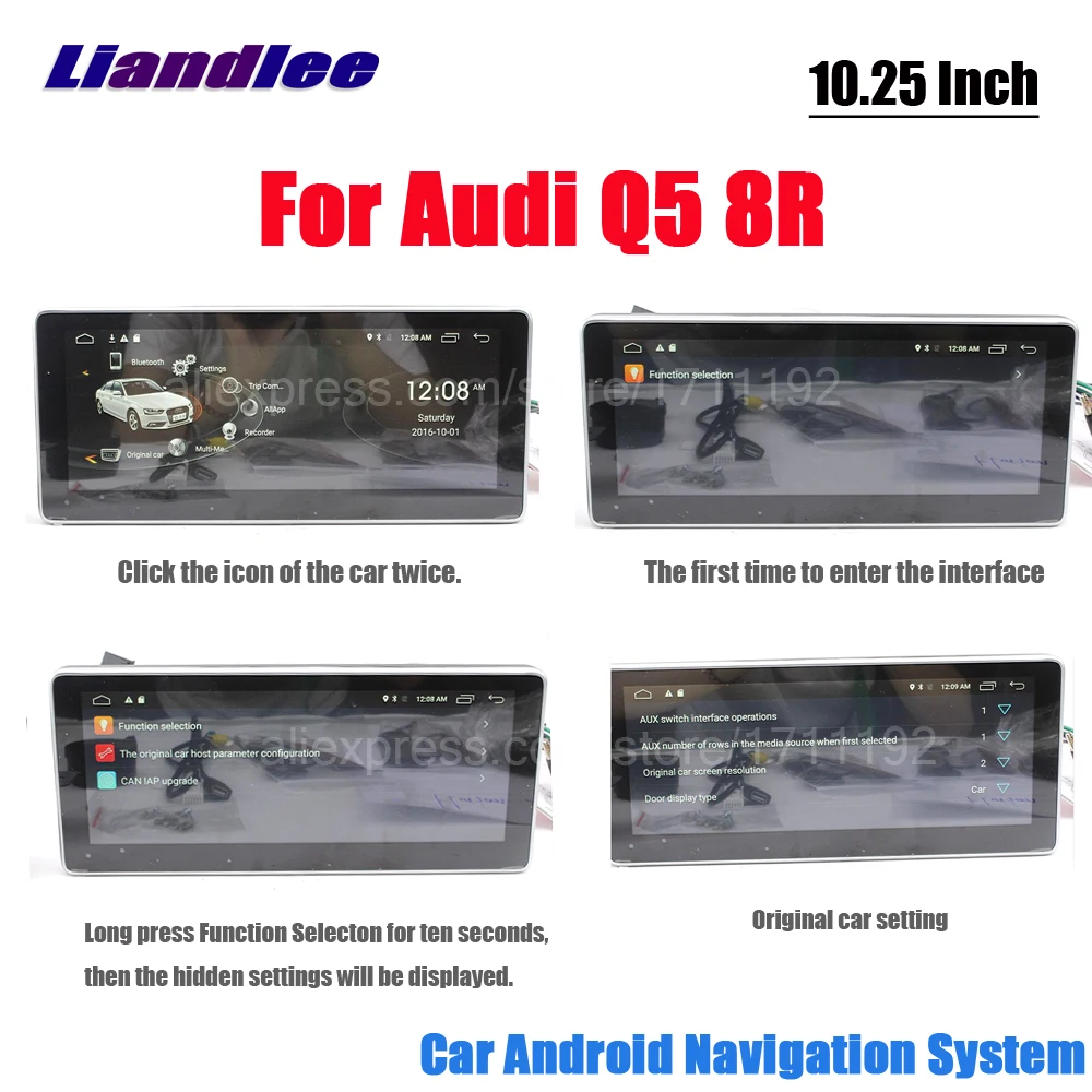 Автомобильный Android мультимедийный плеер для Audi Q5 8R 2008- Радио Аудио Видео Стерео gps навигационная система HD сенсорный экран