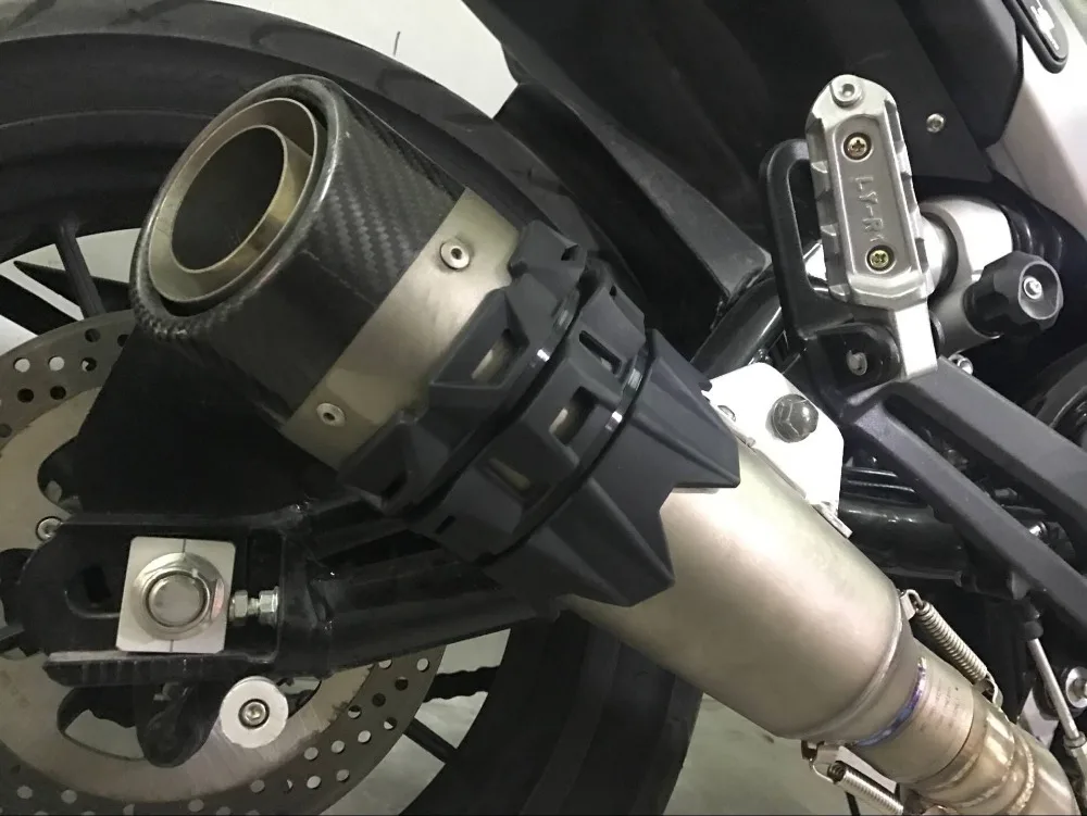 Escape de tubo de Escape de la motocicleta Anti-escaldamiento tira Protector de la cubierta del talón para la suciedad universal moto Scooter