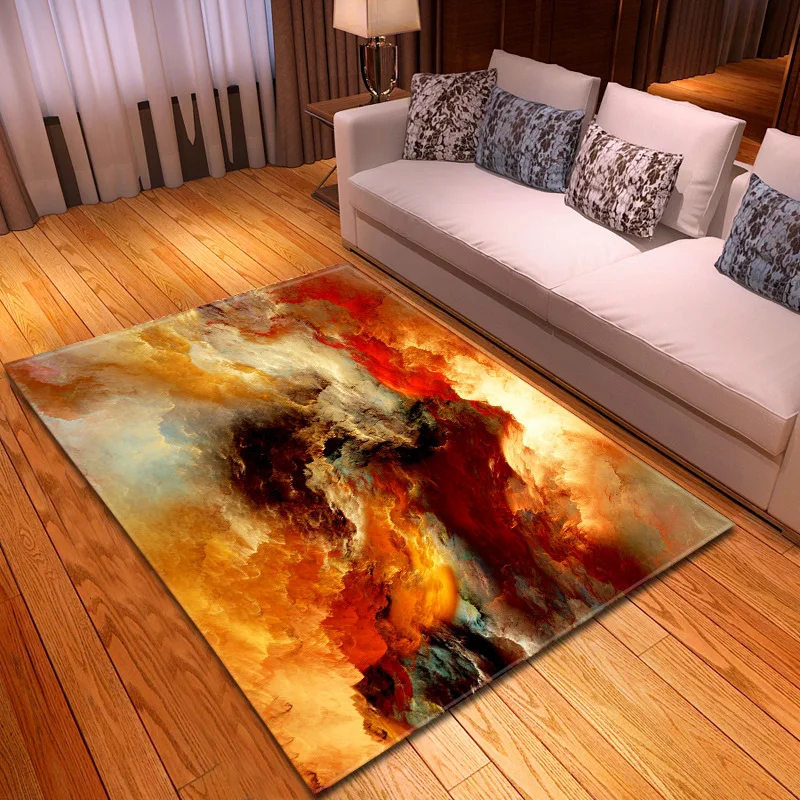 Современный абстрактный художественный большой размер, мягкие ковры для гостиной, спальни, ковер для гостиной, кабинета, модный домашний коврик - Цвет: D190111-M001