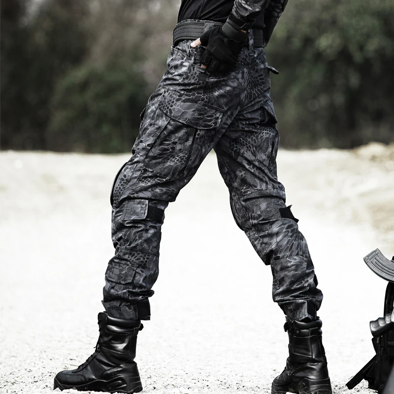 Тактические Брюки армейские военные брюки карго с наколенниками для работы на открытом воздухе Cambat брюки мужские брюки полицейские Aisoft охотничьи камуфляжные брюки