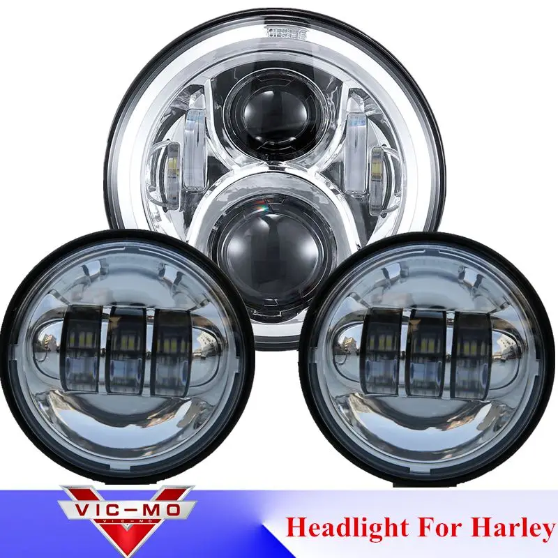 

4.5" Auxiliary Lamp Led light for Harley FLD Softail Touring FLHTCUSE Yamaha Road Star 7" Daymaker Generation 2 Led Headlight