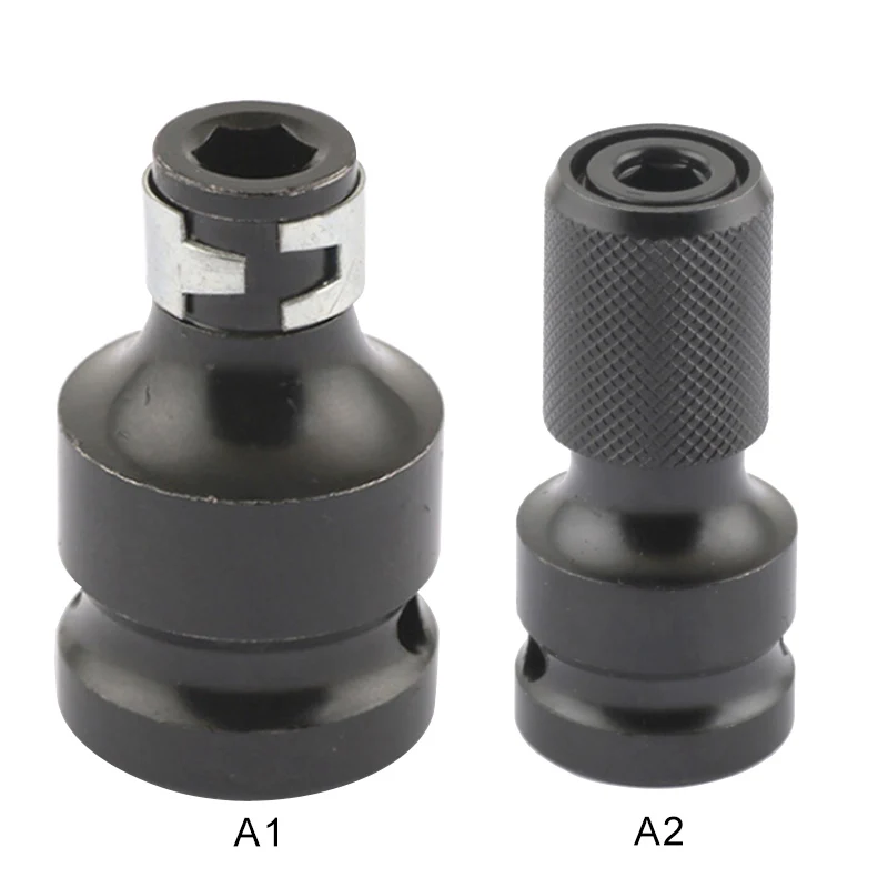 

1/2" To 1/4" Hex Shank Adaptor Quick Release Impact Driver Electric Wrench Conversion Kit Quick Change Socket Adapter