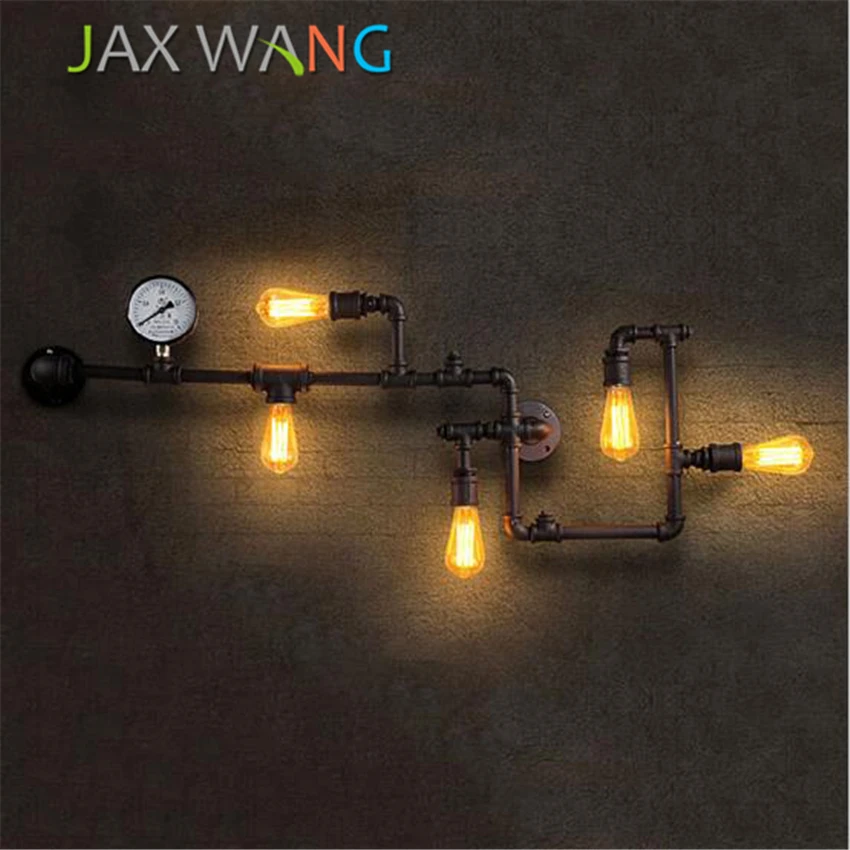  Europe Retro Industrial Style LED E27 Wall Lamp Iron Pipe Wall Light Lighting Wall Lamp for Parlor  - 32880319918