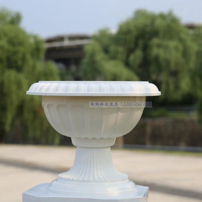 

wholesale 30cmx25cm flower pot pvc plastic roman column wedding props wedding supplies 2pcs/lot