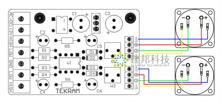 Двухканальный стерео модуль TA7318P обновленная версия VU meter dirver board