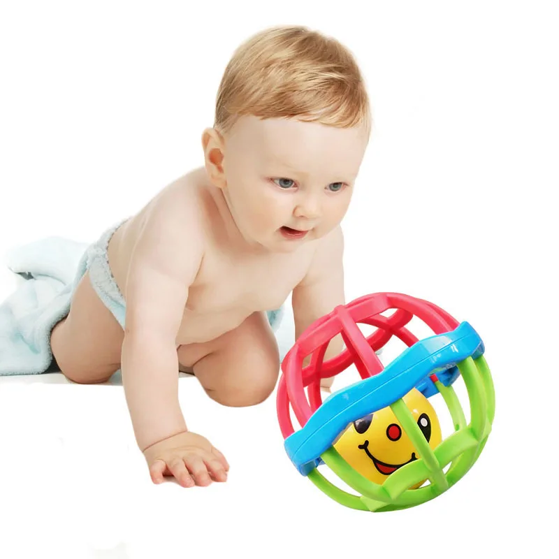 Детские кольцо шарик прокрутки разноцветные мягкие резиновые схватил мяч детские Крытый Забавные игрушки Семья Игры развивающие