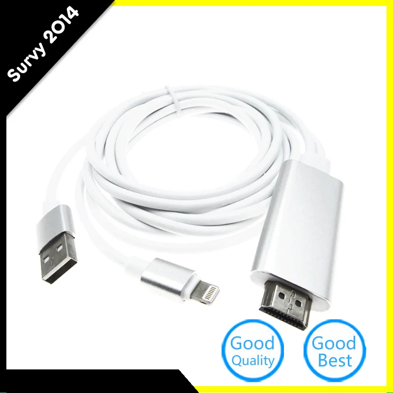 8-контактный Кабель-адаптер Lightning для HDMI TV AV Android iPad iPhone 6S 7 Plus | Электронные