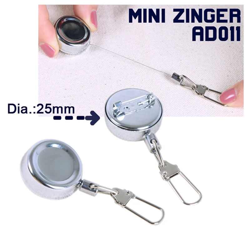 

Fly Fishing Tackle Boxes Retractor Tools Badge Holder Retractable Pin Key Chain Ring Reel Clip Steel Wire Fishing Accessories