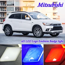 4D холодный свет светодиодный эмблемы логотипа света для Mitsubishi 09 Galant Pajero Sport Outlander ASX кроссовер Galant Lancern L200 montero