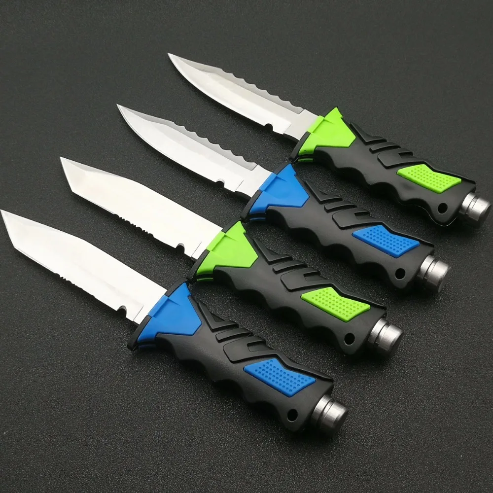 Mengoing Deep sea Diving Knife 440C Stainless Steel Fixed Blade Knives