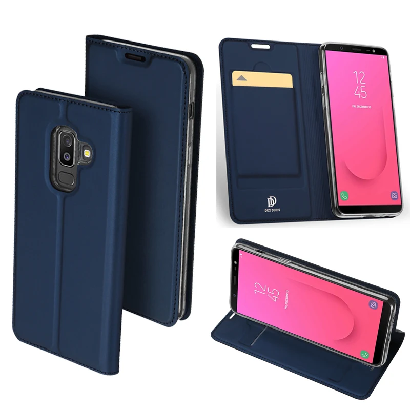 Original DUX DUCIS Leather Case For Samsung Galaxy J8 2018 Thin Flip