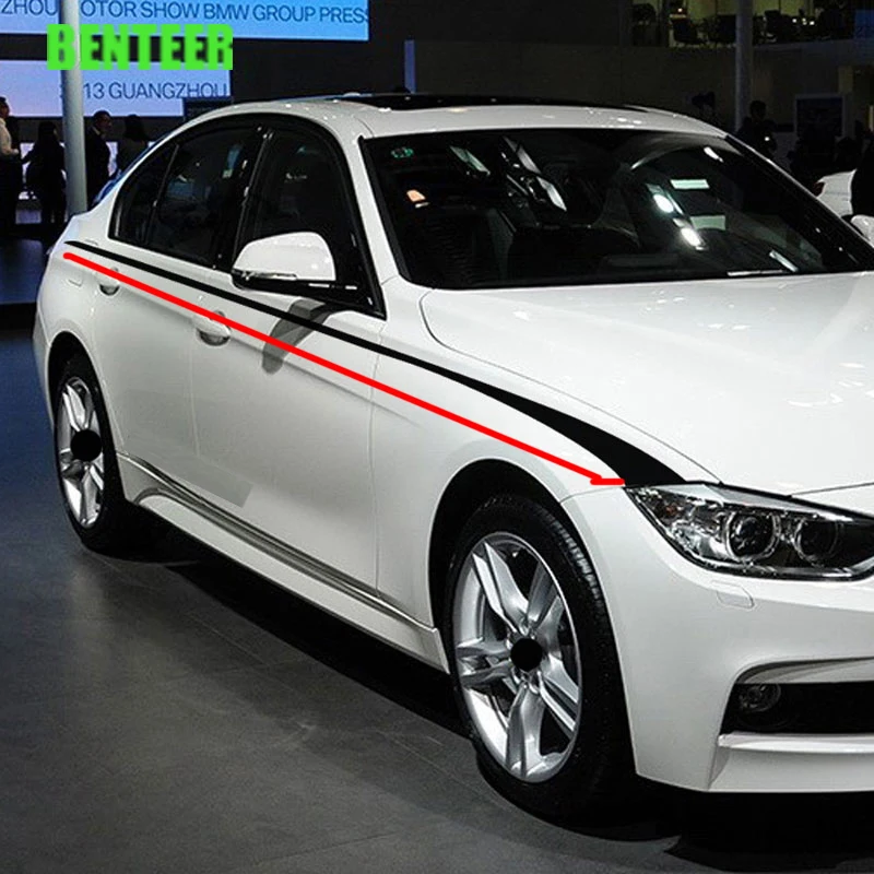 

2pcs Lastest design car side sticker for BMW 1 3 5 Series F30 F35 316 318 320 325 330 335 F10 E60 E90
