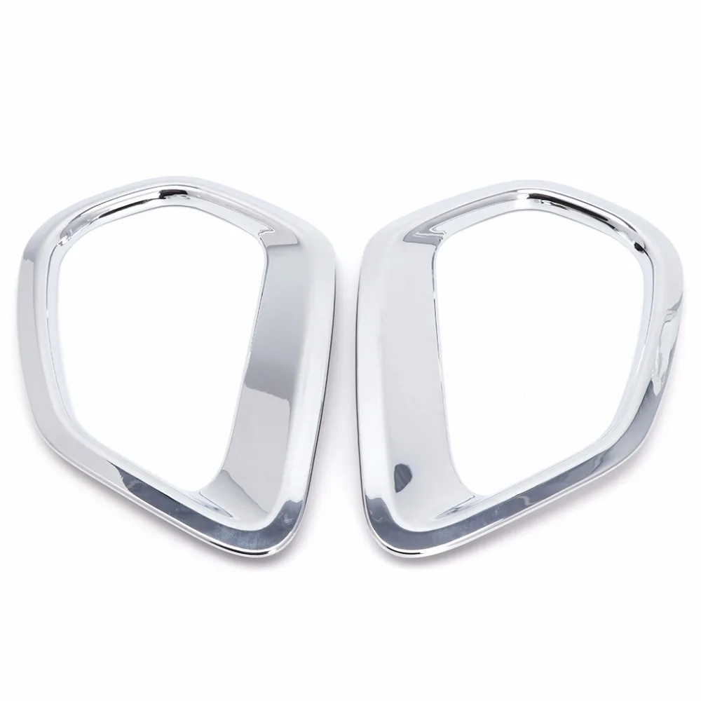 

2 Pcs High Quality Car Back Rear Fog Light Lamp Cover Trim For Mitsubishi Outlander 2016 2017 Car light Cover Trims Molding