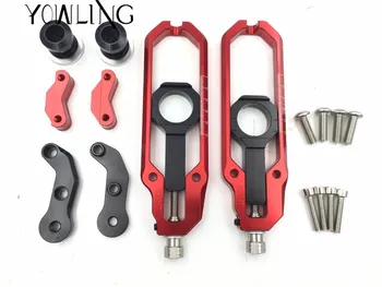 

CNC Motorcycle Accessories Rear Axle Spindle Chain Adjuster Blocks chain adjuster tensioners For YAMAHA Tmax 530 2013-2016