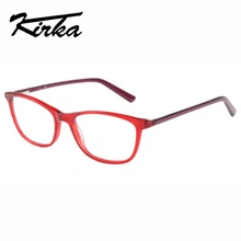 Кирка, оправа для очков красного цвета, классические декоративные оптические очки, очки для чтения, винтажные очки, оправа для женщин, близорукость