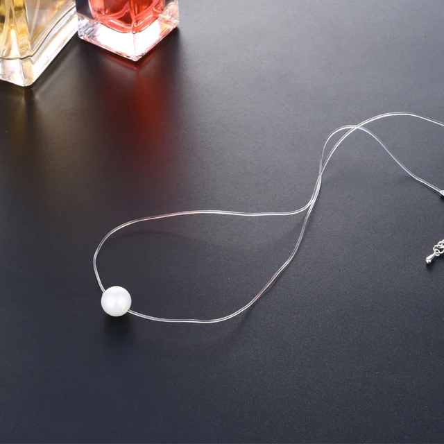 Фото fym модное белое круглое ожерелье и подвеска летняя бохо прозрачная цена