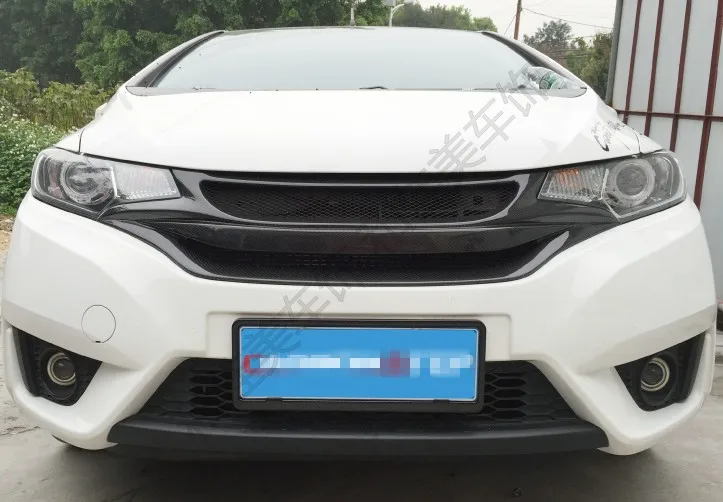 Подходит для HONDA Fit углеродное волокно автомобильный гриль высокое качество гоночные Решетки Решетка