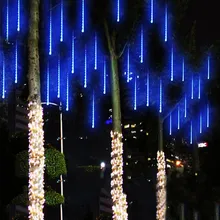 Многоцветный 30 см метеоритный дождь трубы AC100-240V светодиодный Рождественский светильник s Свадебная вечеринка сад Рождественский светильник