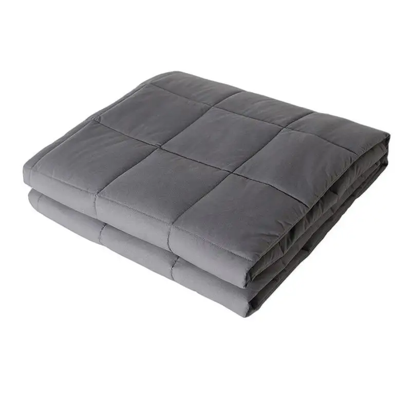 

100% Cotton Weighted Blanket Decompression Improve Sleep Relief Anxiety Gravity Blanket for Adults Quilt Heavy Blanket