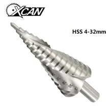 Xcan frete grátis 1 pçs 4-12 4-32mm pagode broca hexágono parafuso broca hss ferramentas elétricas espiral ranhurado metal aço passo broca bit