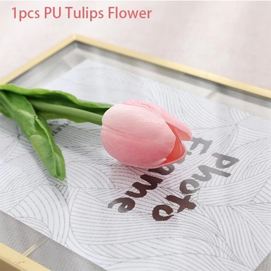Искусственные цветы тюльпаны для свадьбы декоративные искусственные цветы сушеные цветы Ткань шелковая Цветочная ваза гирлянда тюльпан лоза - Цвет: tulips flower 1