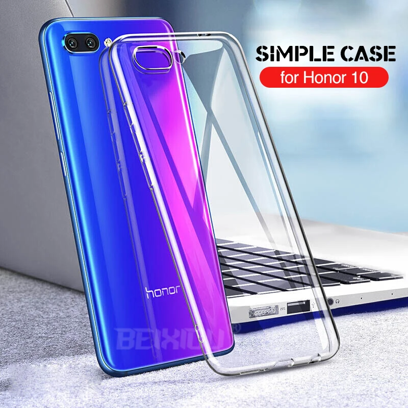 

Case For Huawei Honor 10 TPU Silicon Durable Clear Transparent Soft Case for Huawei Honor 10 Phone protective Back Cover