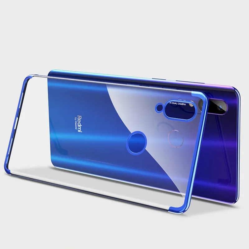 

Plating TPU Phone Cases For Xiaomi Redmi K20 Pro 7 Note 7 6 5 Pro 6A 6 Pro Xiaomi Mi 9 SE A2 8 Lite Protective Back Cover Capas
