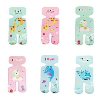 

Baby Stroller Mat Summer Cool Ice Silk Cushion Breathable Newborn Cartoon Seat Chair Pad non-slip wearproof
