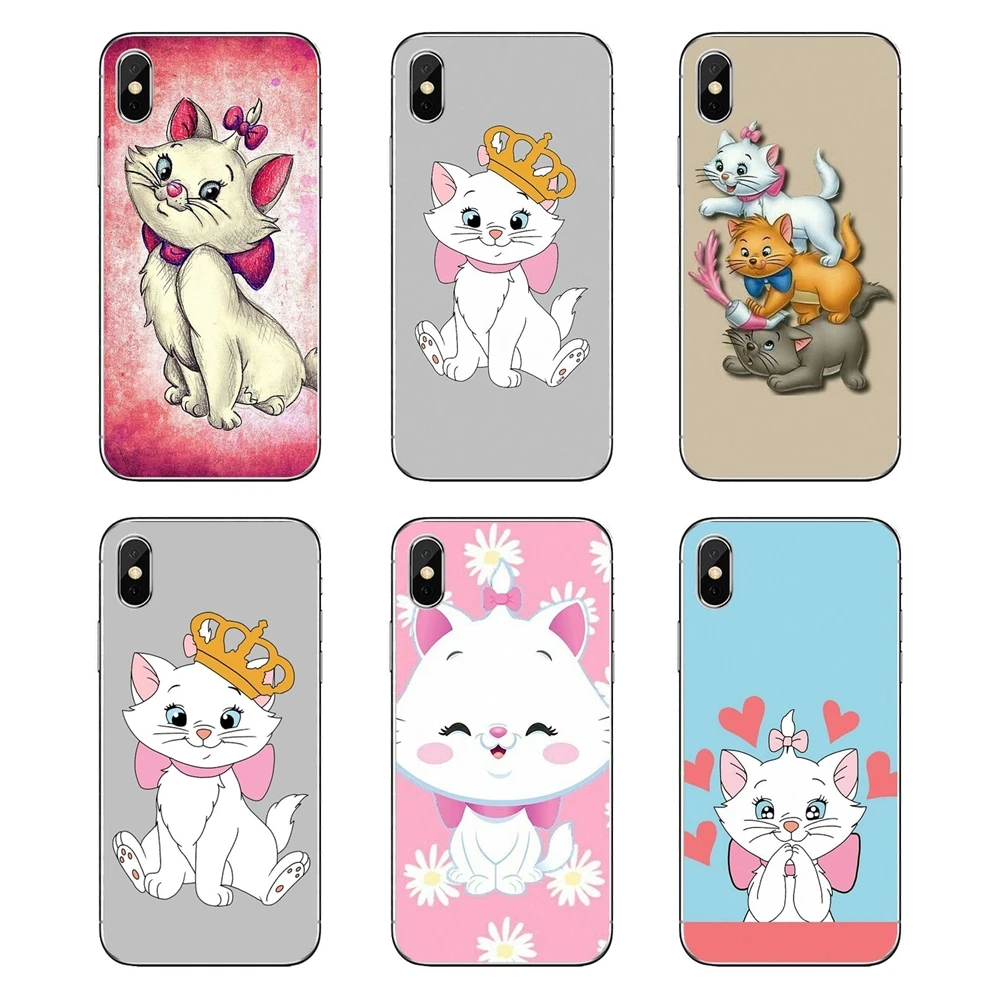 For Xiaomi Redmi 4X S2 3S Note 3 4 5 6 6A Por Pocophone F1 Mi aristocats cat kitty Soft Transparent Shell Covers |