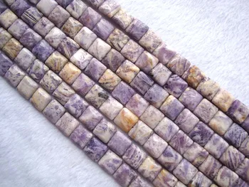 

Natural Purple Rainbow Jasper Flat Square Loose Beads For Jewelry Making DIY Bracelet Necklace Earrings