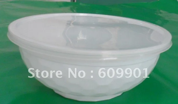 1000ml Microwave Disposable Plastic White Noodle Bowl Salad 1000ml Microwave Disposable Plastic White Noodle Bowl Salad Soup With Lid