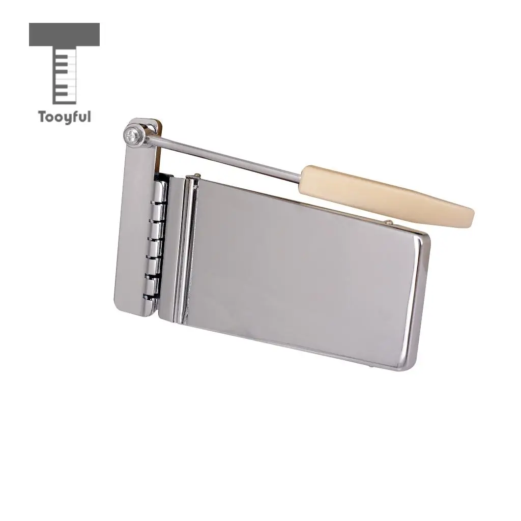 Tooyful Silver Hollowbody Jazz Guitar Tremolo Bridge Tailpiece for LP SG Guitar Parts